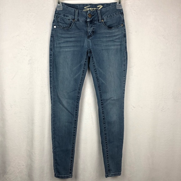 Seven7 Tummy-Less Slimming Skinny Jeans Size 4 - Picture 1 of 8